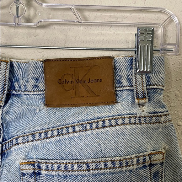 Vintage Calvin Klein Jeans USA Button Fly Easy Fit Sandblast Denim Size 7 - Picture 13 of 16